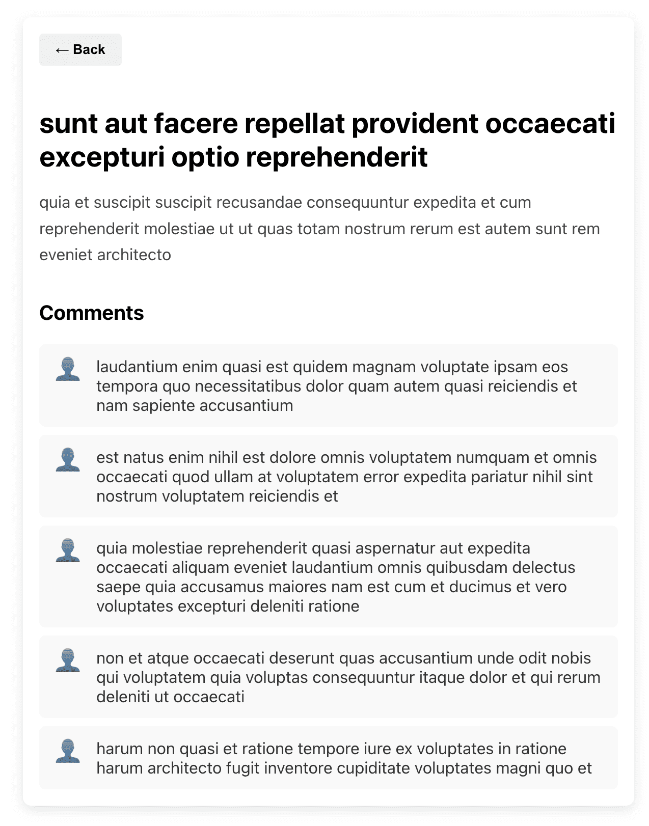 Posts and Comments